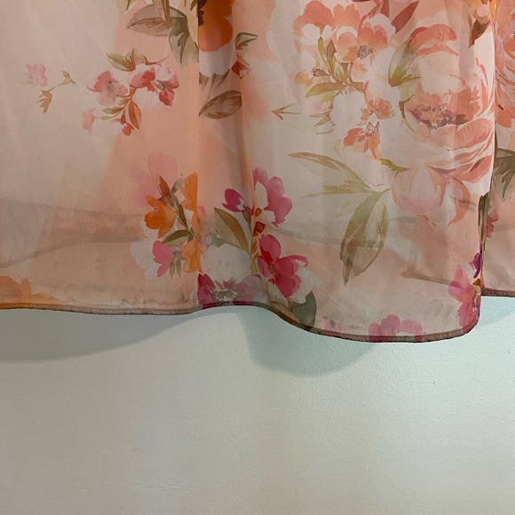 Birdy Grey Coral Sunset Peonies Bridesmaid/ Formal Dress - Picture 6 of 8